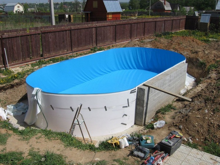Вкопанный бассейн Summer Fun овальный 7x3x1.2 м (рис.2)