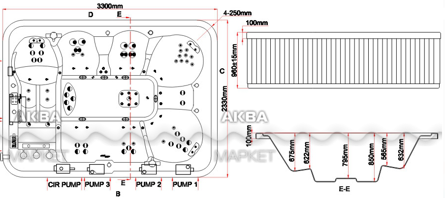 Мини спа-бассейн Allseas Spas PS 600 (рис.4)